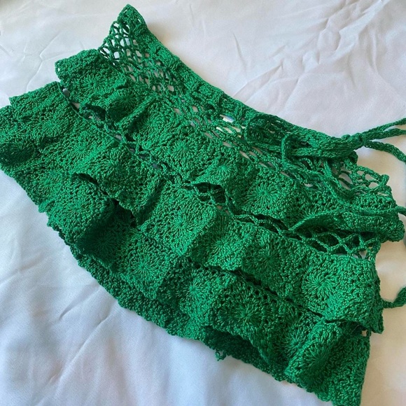 Amazing Anna Kosturova crochet micro mini skirt!!! - Picture 4 of 8